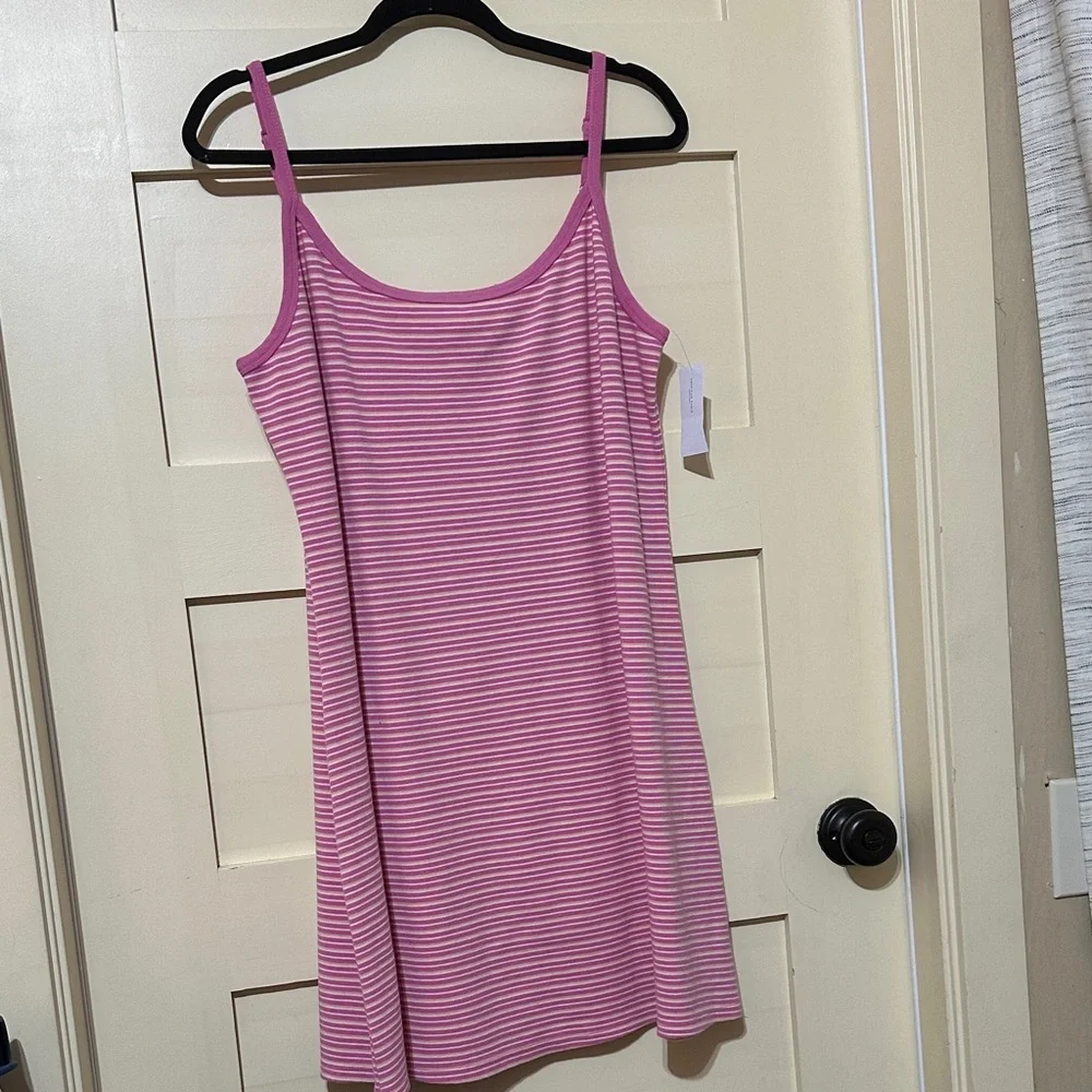 American Eagle Pink and Yellow Striped Dress - Picture 3 of 5
